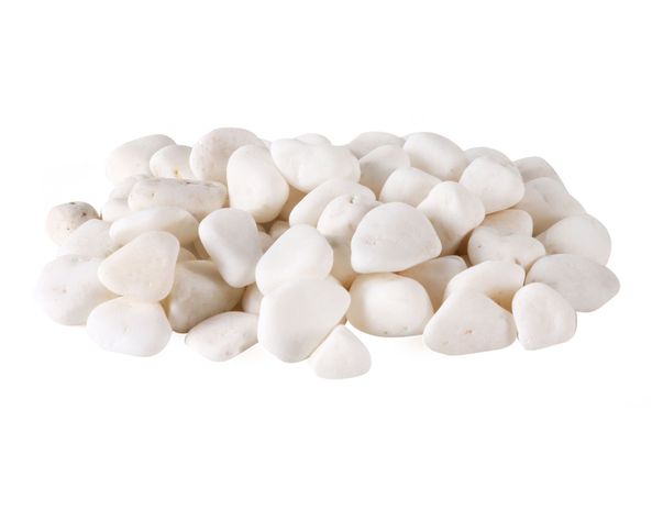 Piedra decorativa 1 kg mármol blanco Piedra Noble-0