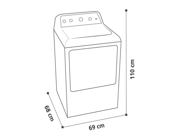 Secadora a gas SMG26N5MNBCL1 carga frontal 20 kg blanco-4