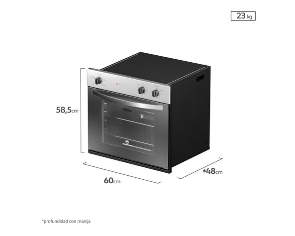 Horno eléctrico 66 litros M SPAZIO 140 A Mademsa-7