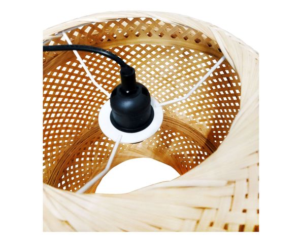 Lámpara colgar 1L E27 Maple natural Abitare-1