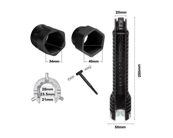 Llave Multiuso grifería 8 en 1-4