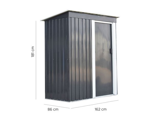 Bodega jardín 181x162x86 cm R5915 gris-2