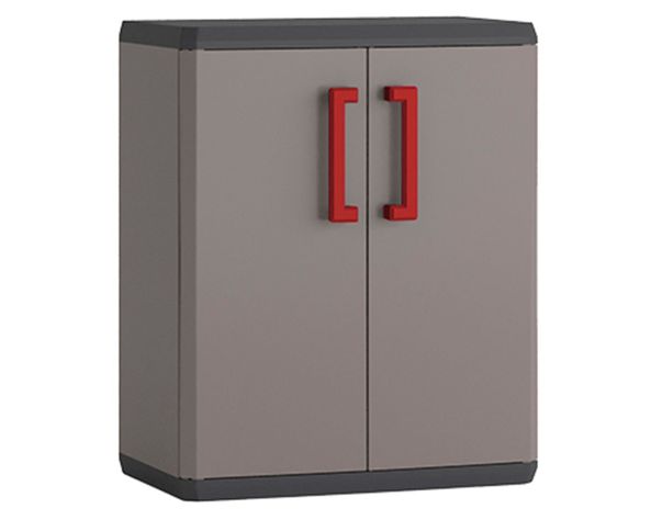 Estante organizador bajo Quadra gris mate 83x68x39 cm-0
