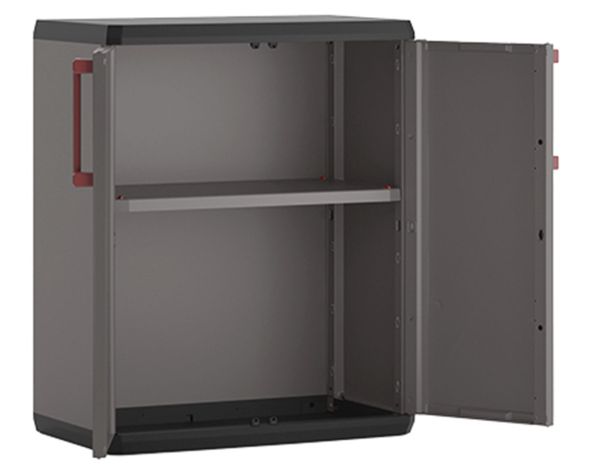 Estante organizador bajo Quadra gris mate 83x68x39 cm-1
