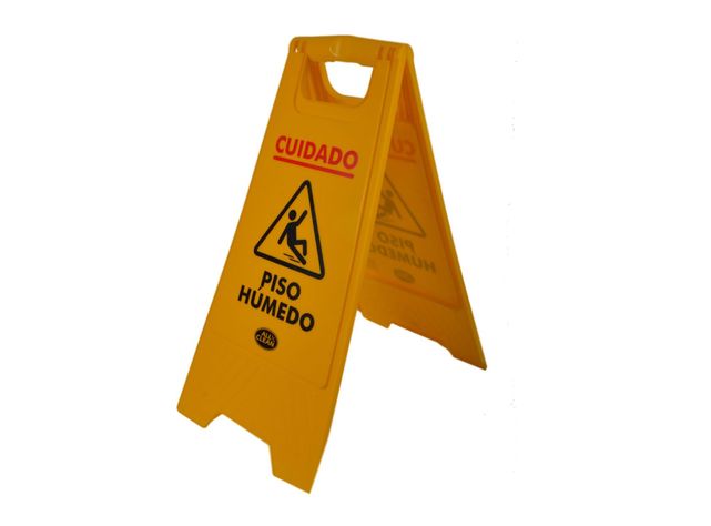 Señalética piso húmedo amarillo All clean-1
