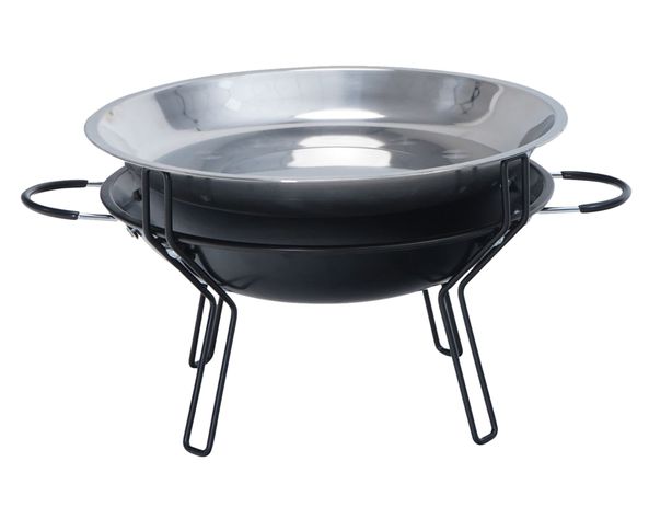Parrilla de mesa redonda negro-0