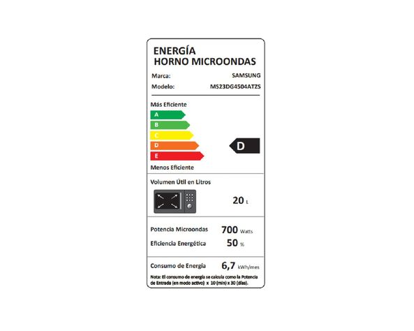 Microondas MS23DG4504ATZS acero/negro 23 lt-6