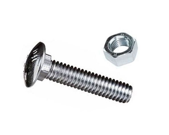 Perno coche 1/4'' x 1 1/4'' zicnado con tuerca blister 4 unidades Imporper-0