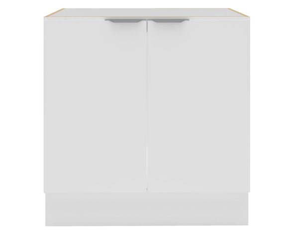 Mueble base cocina 80 cm 2 puertas Milano blanco-0