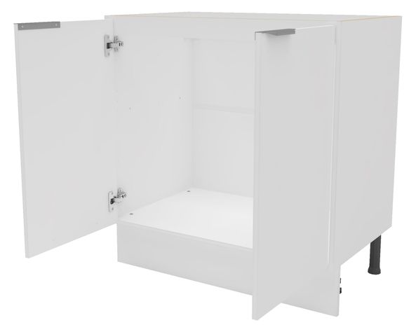 Mueble base cocina 80 cm 2 puertas Milano blanco-2
