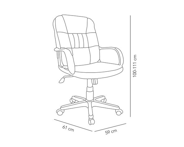 Sillón ejecutivo 6100 caramel-4