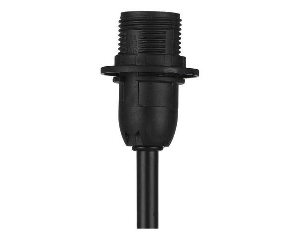 Base ampolleta sobremesa 1L E14 negro Abitare-1