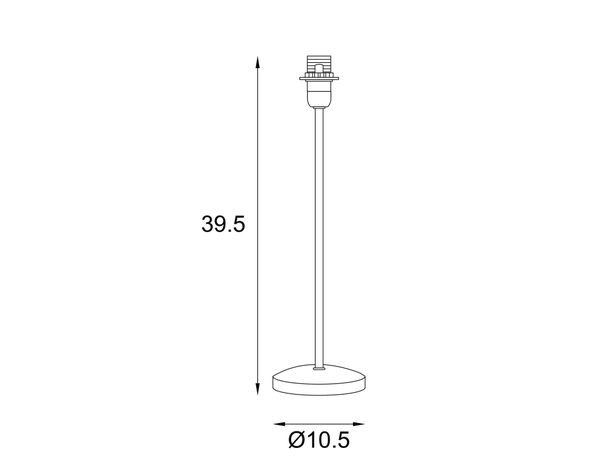 Base ampolleta sobremesa 1L E14 negro Abitare-3