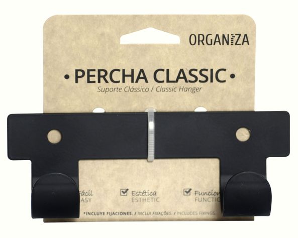 Percha Classic 2 acero negro Ducasse-1