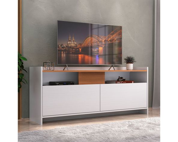 Rack TV 55" Rk 2120 blanco café claro-3