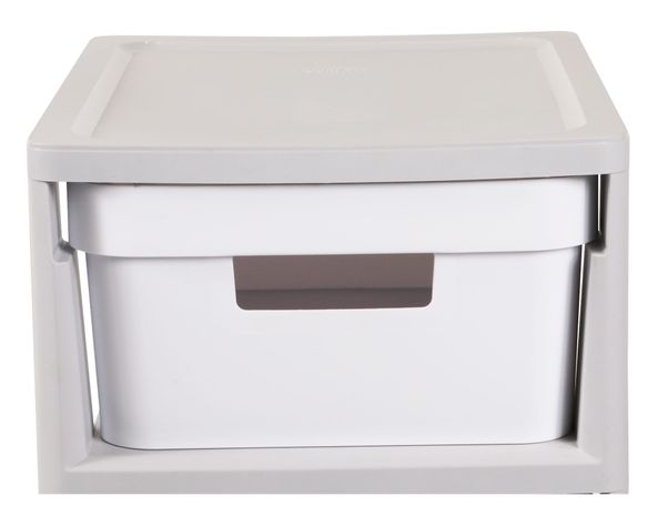 Carro organizador 4 cajones Infinity gris/blanco Curver-2