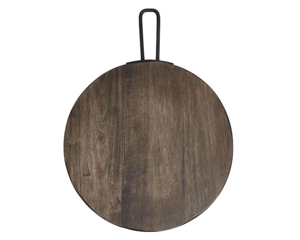 Tabla piqueo redonda Dark wood-0