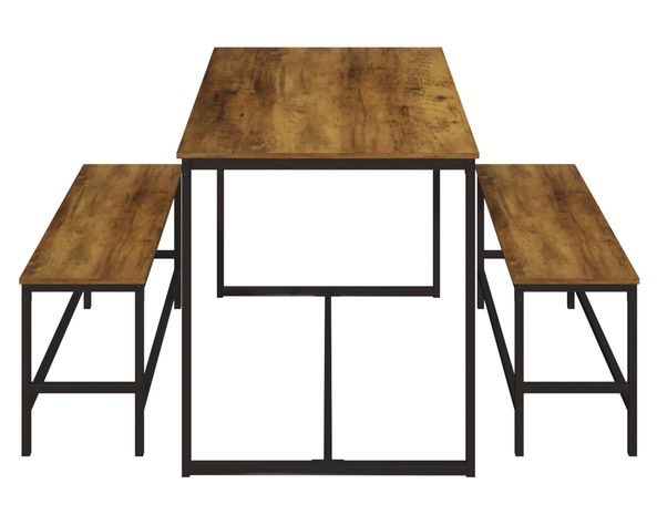 Comedor 2 bancas Elena Dark oak-1