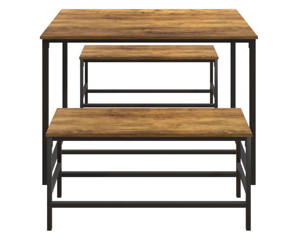 Comedor 2 bancas Elena Dark oak-2