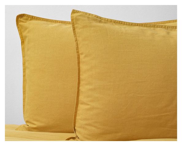 Funda de plumón 2 plazas amarillo Mostaza-2