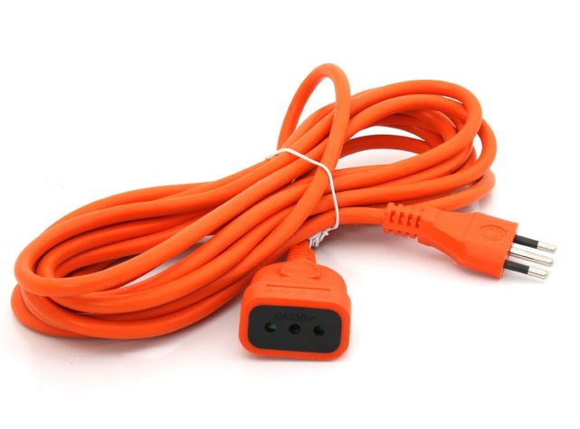 Extensión 5 mt eléctrica naranjo Macrotel-0