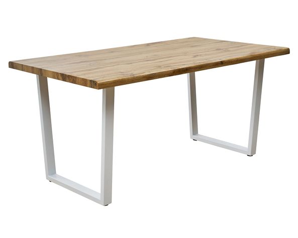 Mesa rectangular Annia blanco/madera-0