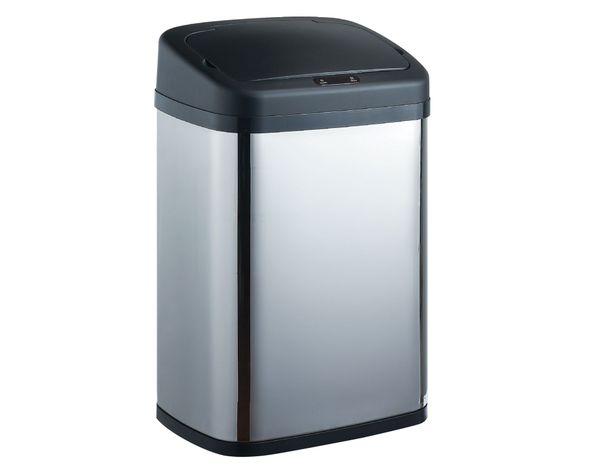 Basurero con sensor cromado 30 lt-0