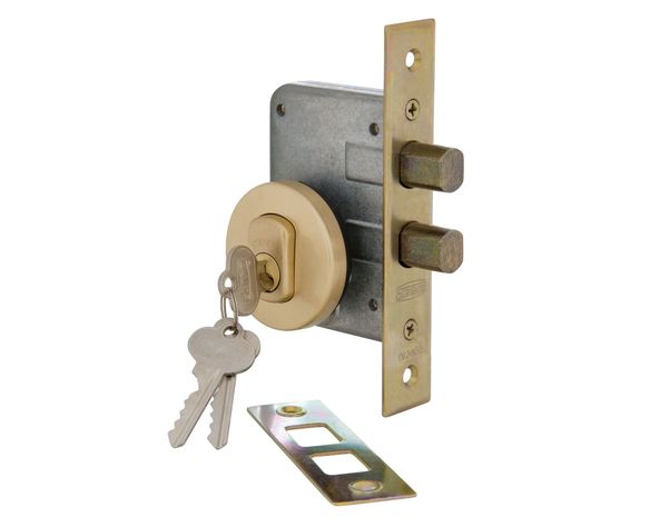 Cerrojo embutido simple 1074 bronce Scanavini-2