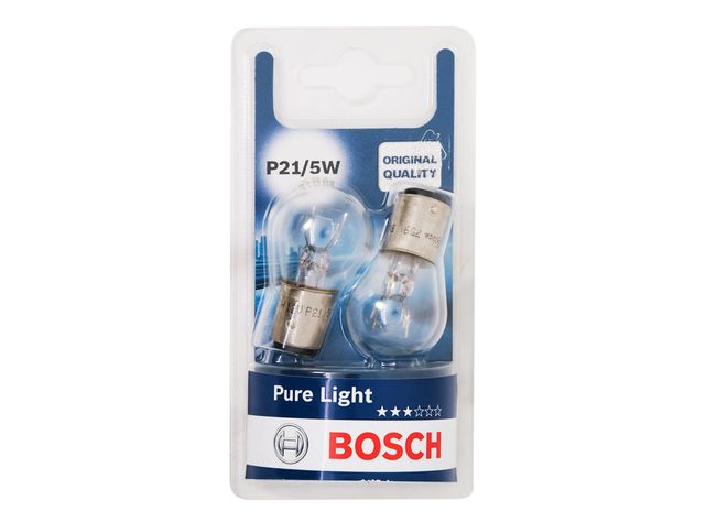 Ampolleta 5W P21 Pure light 2 unidades Bosch-1