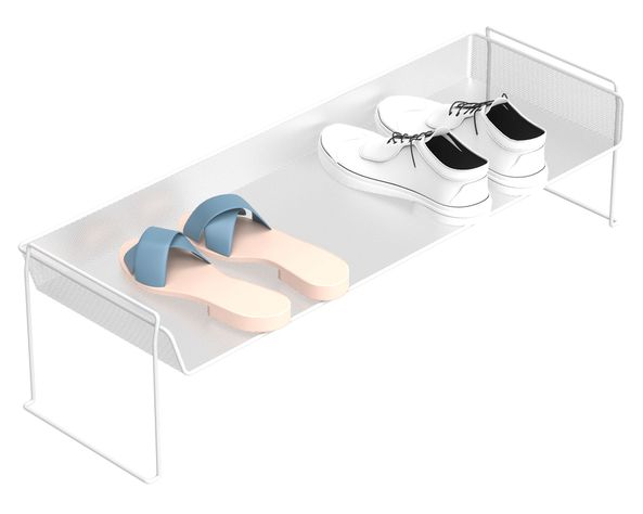 Zapatero apilable Malla blanco-2