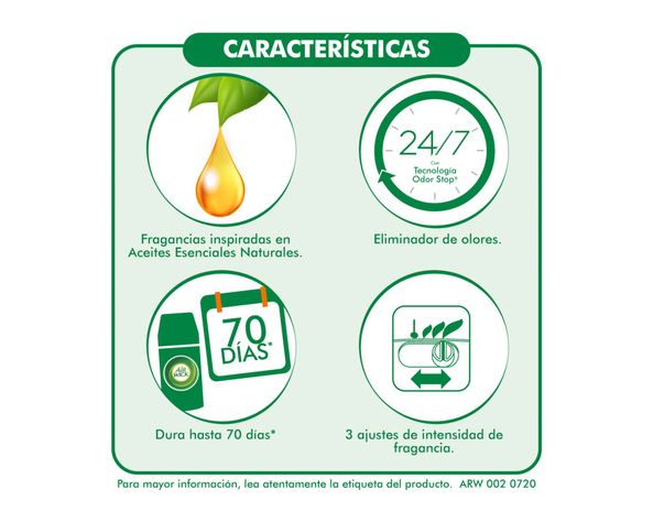 Aromatizador automático + recarga 250 ml lavanda Air wick.-2