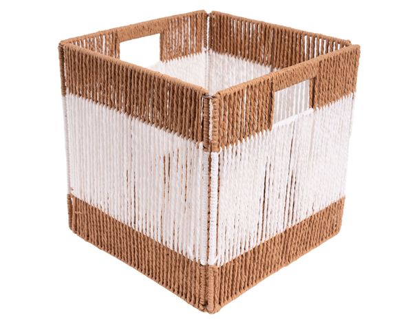 Canasto alto Bicolor 30x30x30 cm-0