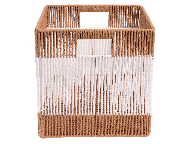 Canasto alto Bicolor 30x30x30 cm-1