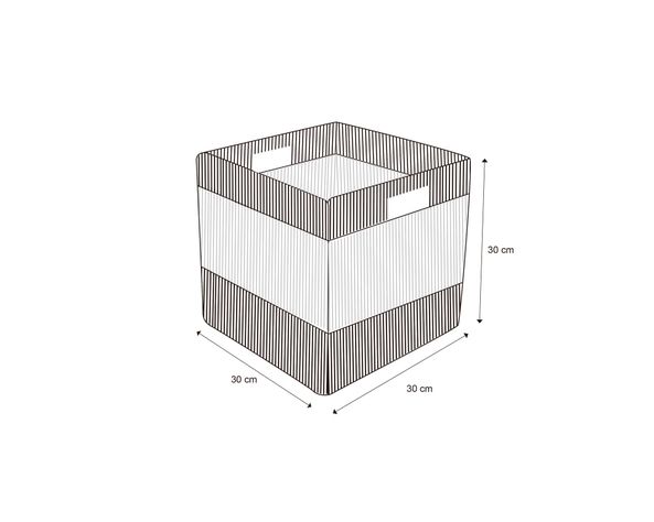 Canasto alto Bicolor 30x30x30 cm-3