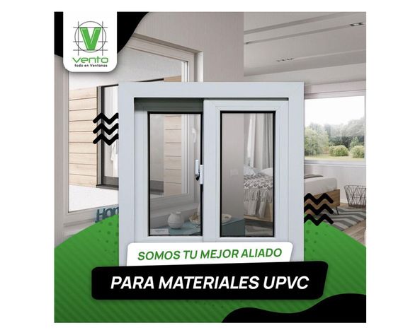 Ventana Pvc 140x120 cm Termopanel con gas Argón 2 hojas correderas blanco-2