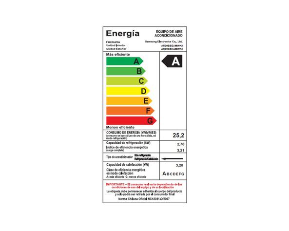 Aire Acondicionado Split Inverter 9000 BTU WIFI WINDFREE Samsung AR09BSEAMWK/ZS-9