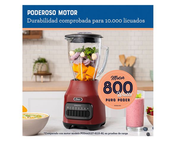 Licuadora 1.5 litros BLSTPEG-RPB-052 rojo-4