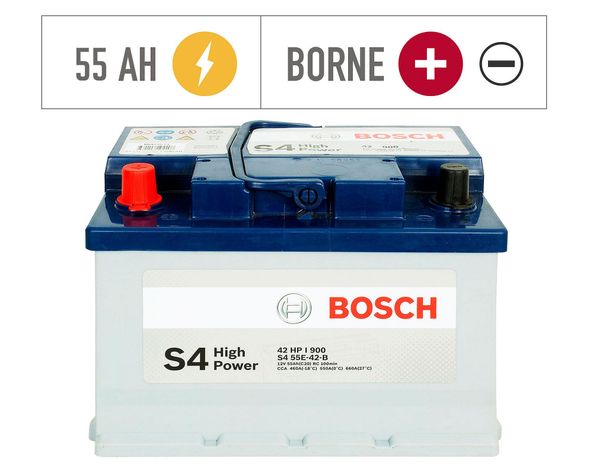 Batería 55AH 460CCA izquierdo S455E-E Bosch-1