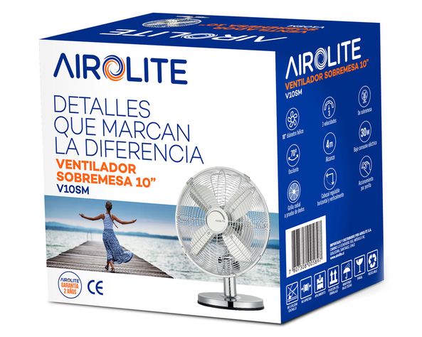 Ventilador sobremesa 10'' V10SM Airolite.-2