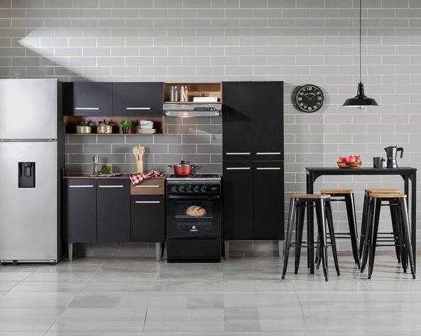 Kit cocina 9 puertas 1 cajón Emilly dark-4