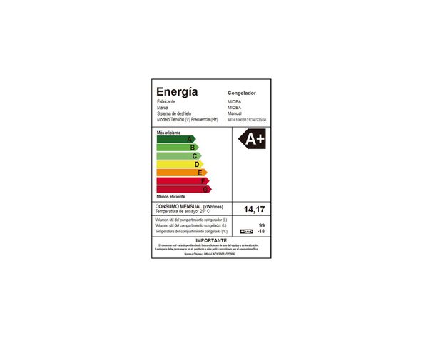 Freezer horizontal 99 litros MFH-1000B131CN blanco Midea-7
