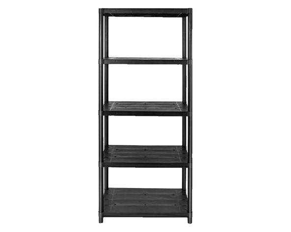 Repisa 5 Niveles negro 190x71x38 cm-0