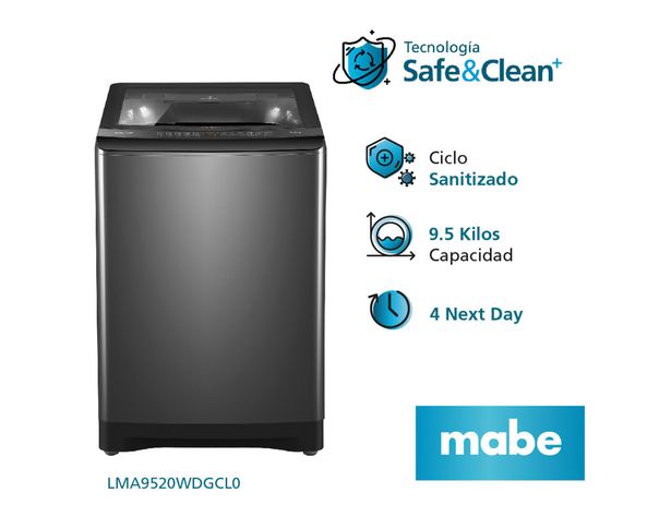Lavadora LMA9520WDGCL0 carga superior 9.5 kg diamond gray-2