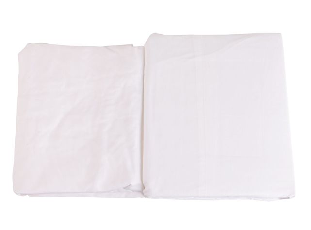 Juego sábanas 1,5 plazas 144 hilos liso blanco Cotidiana-2