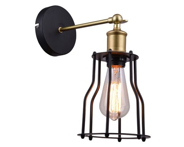 Aplique 1L E27 Aragona negro Abitare-1