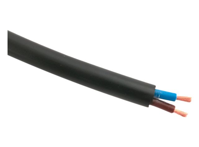 Rollo cordón 2x1,5 mm H05VV-F negro Electromex-1