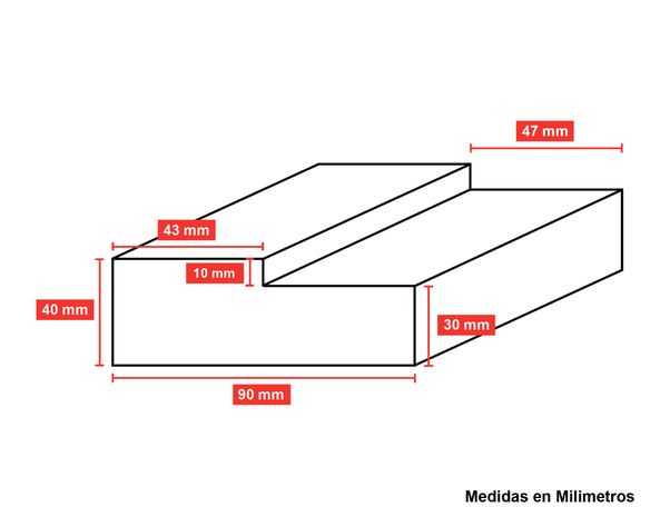 Set marco puerta pino 40x90x5400 mm-1