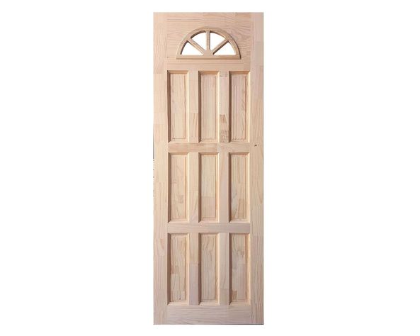 Puerta Pino Radiata Ibiza 9 paneles 90x200 cm Moldupanel-1