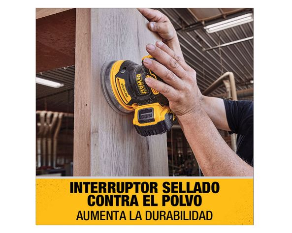 Lijadora Rotorbital 20V DCW210B sin batería Dewalt-3