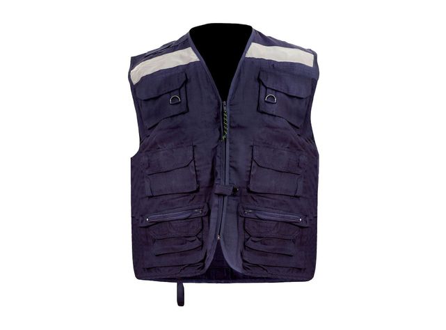 Chaleco geólogo poplin azul RFX-0